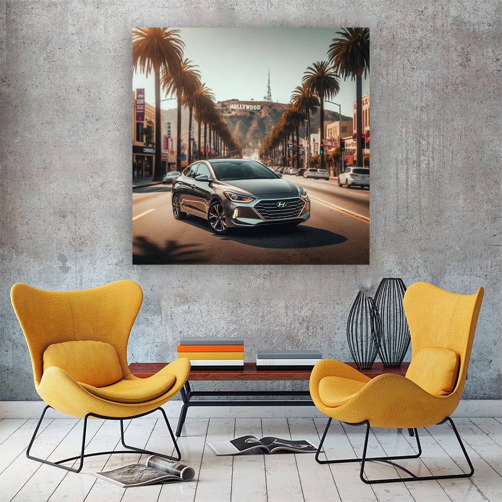 Hyundai Elantra Los Angeles Wall Art