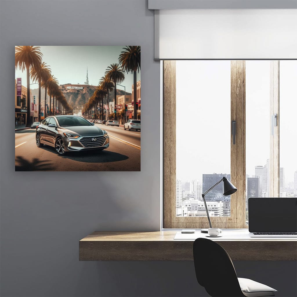 Hyundai Elantra Los Angeles Wall Art