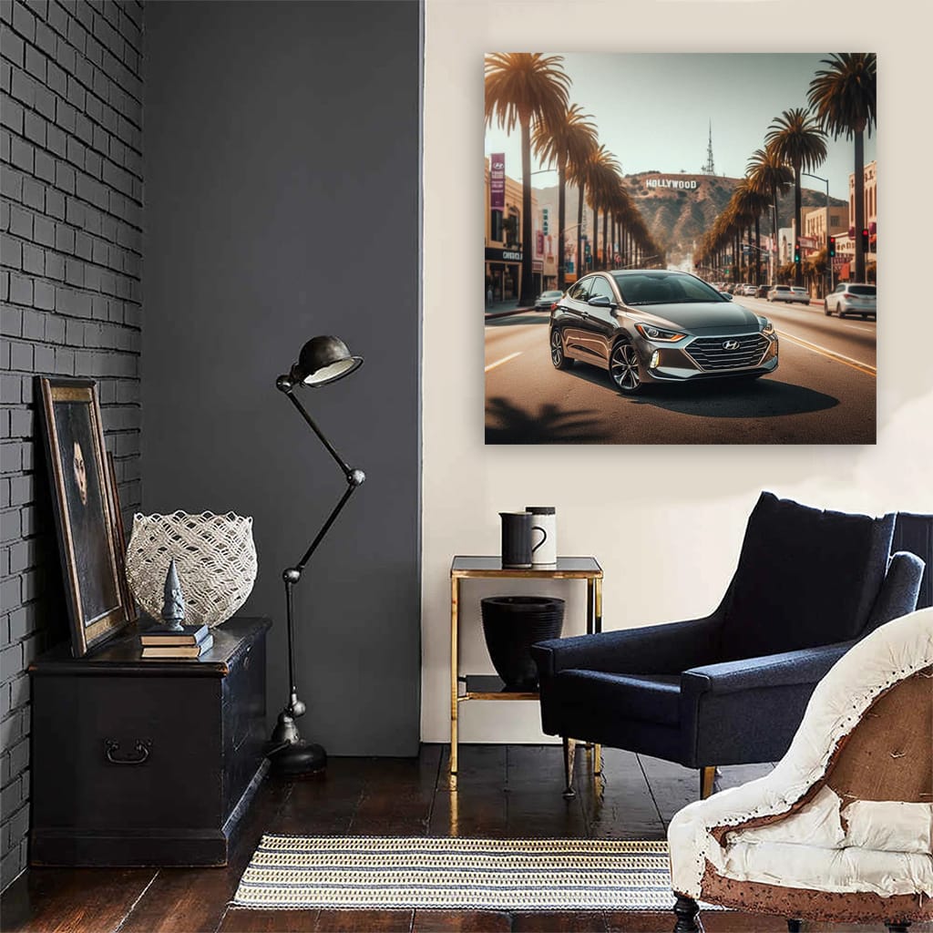 Hyundai Elantra Los Angeles Wall Art