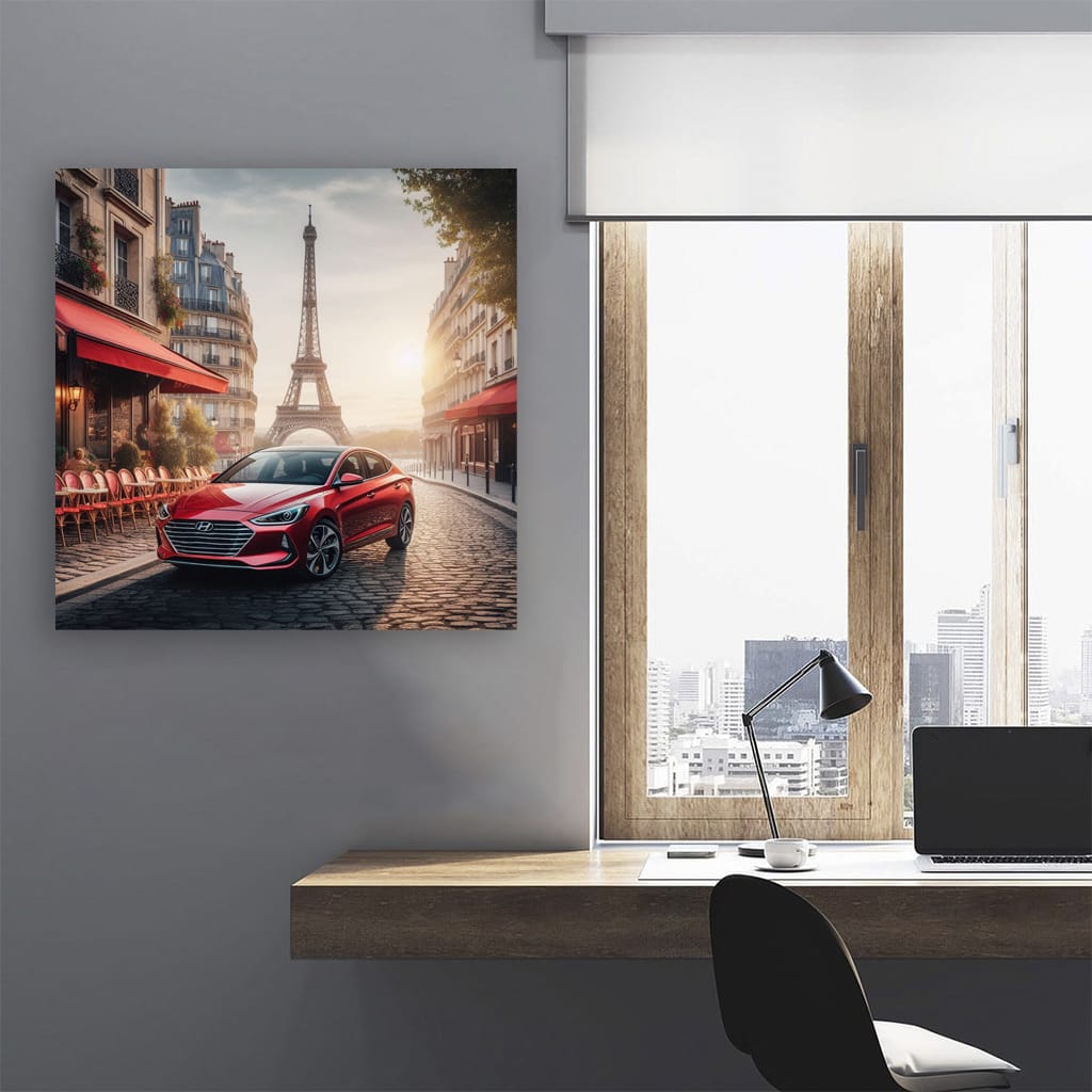 Hyundai Elantra Paris Wall Art