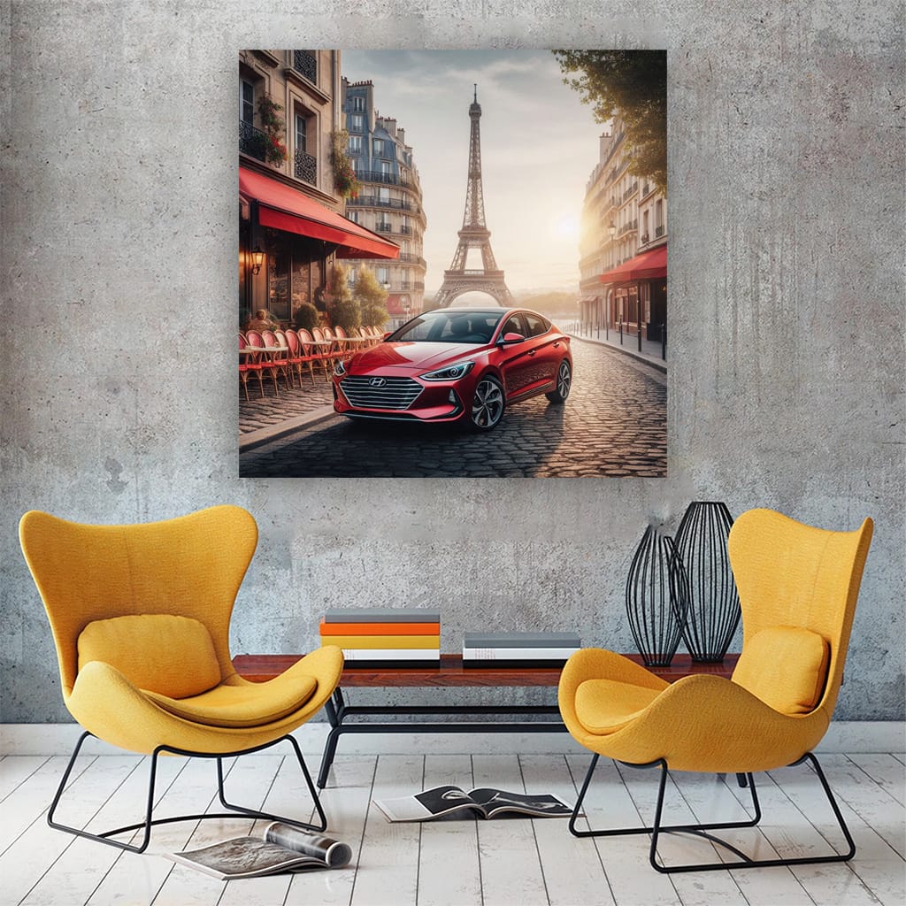 Hyundai Elantra Paris Wall Art