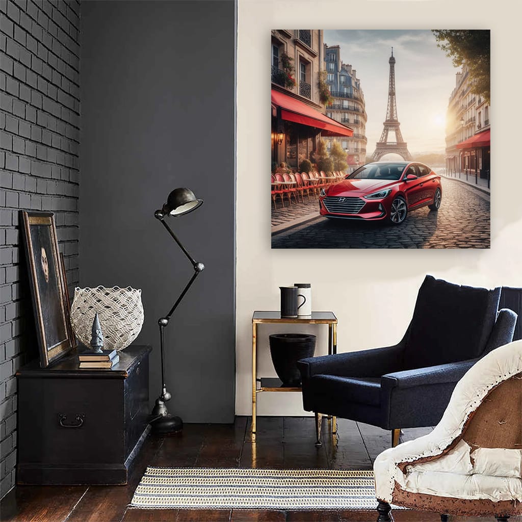 Hyundai Elantra Paris Wall Art