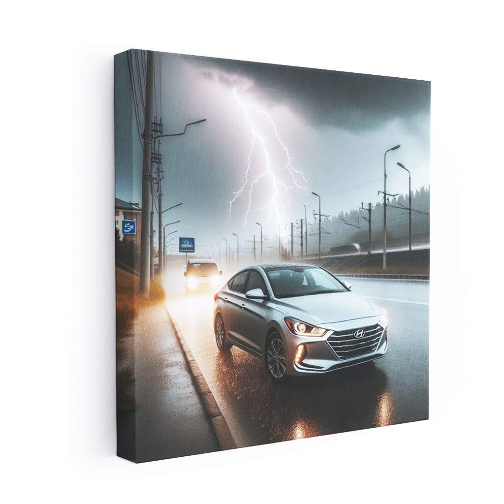 Hyundai Elantra Thunderstorm Wall Art