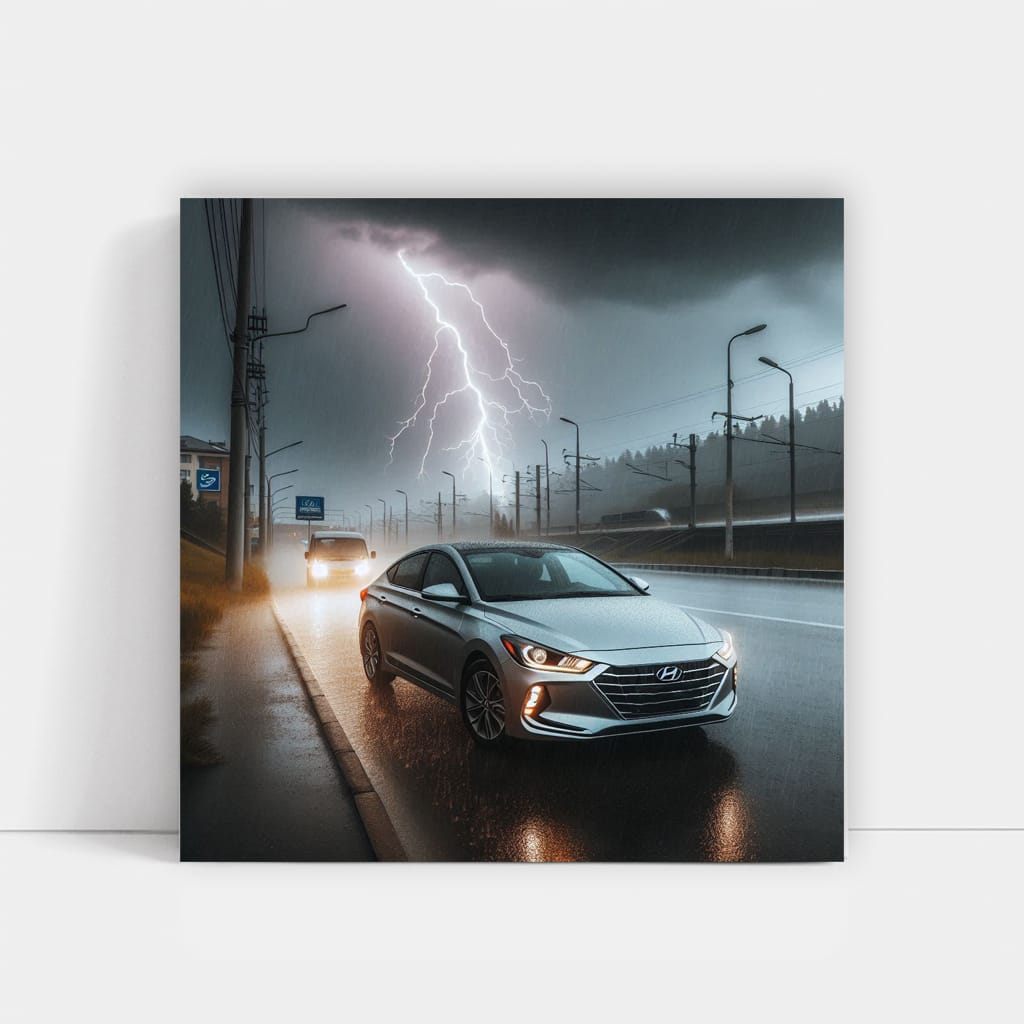 Hyundai Elantra Thunderstorm Wall Art