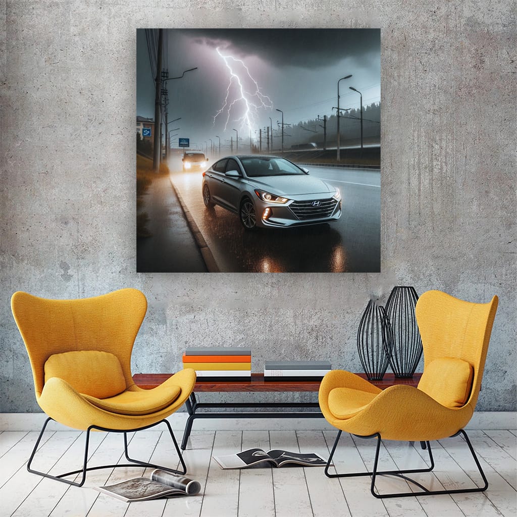 Hyundai Elantra Thunderstorm Wall Art