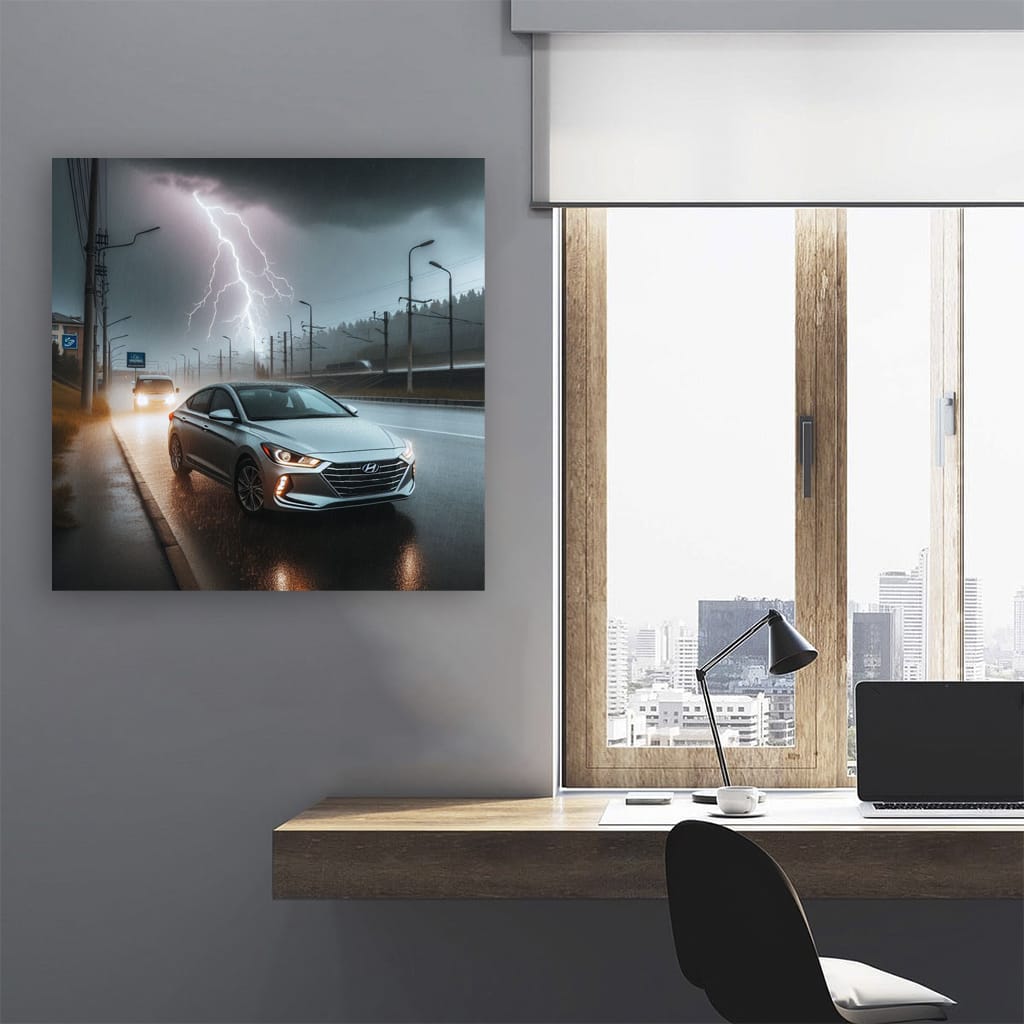 Hyundai Elantra Thunderstorm Wall Art