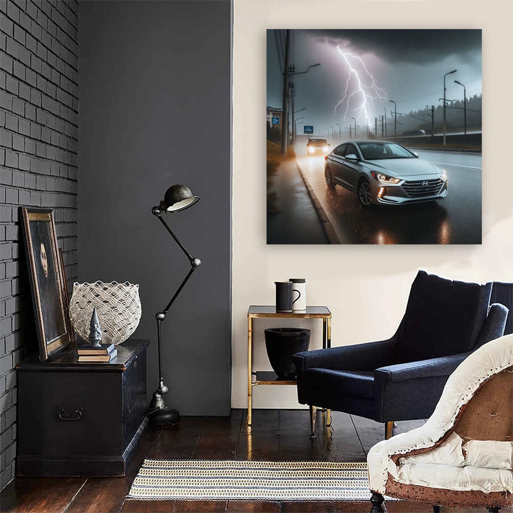 Hyundai Elantra Thunderstorm Wall Art