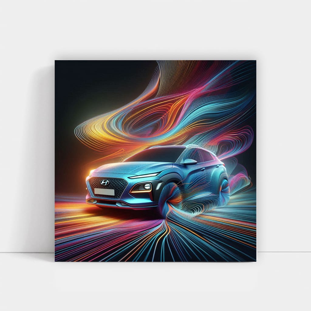 Hyundai Kona Absctra Wall Art