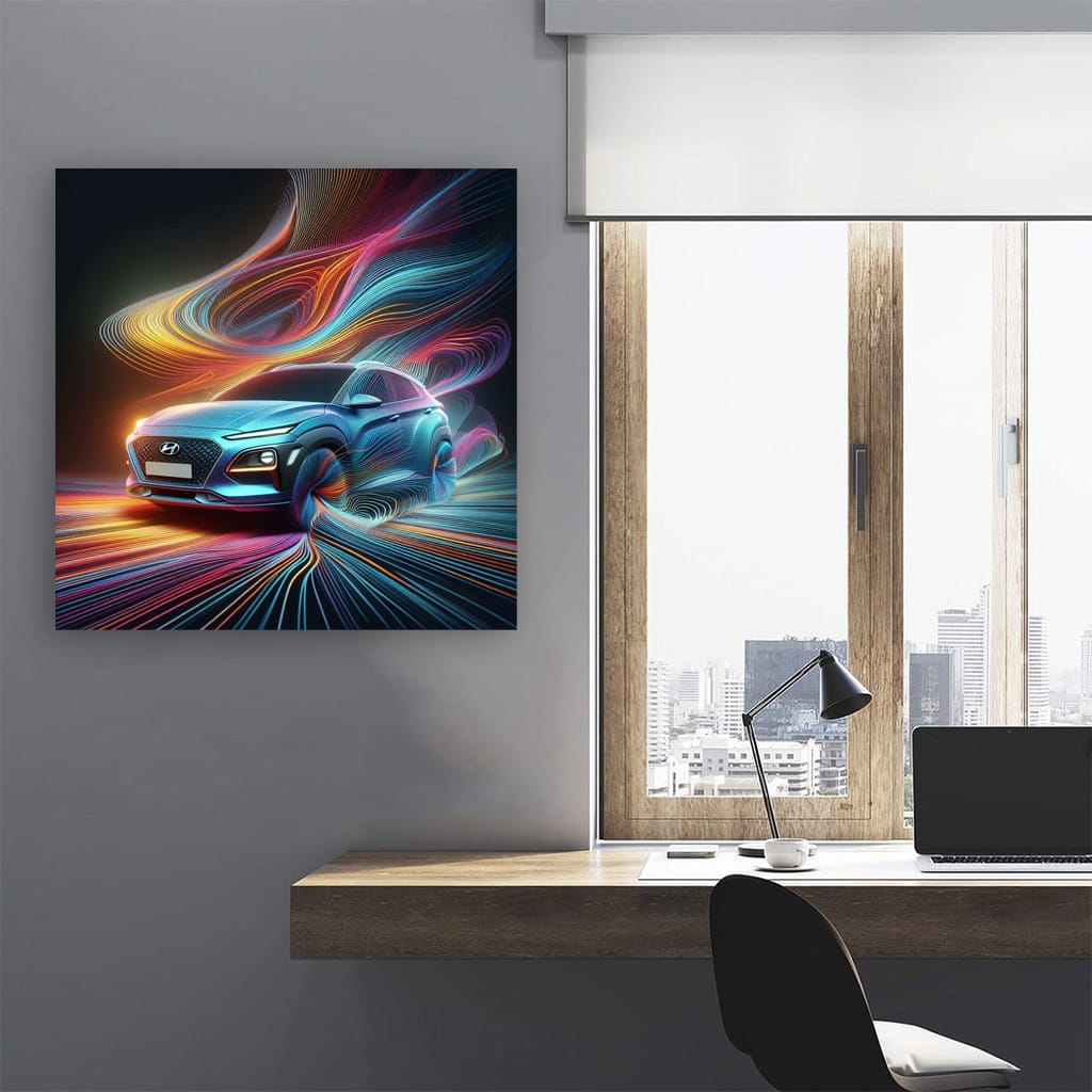 Hyundai Kona Absctra Wall Art