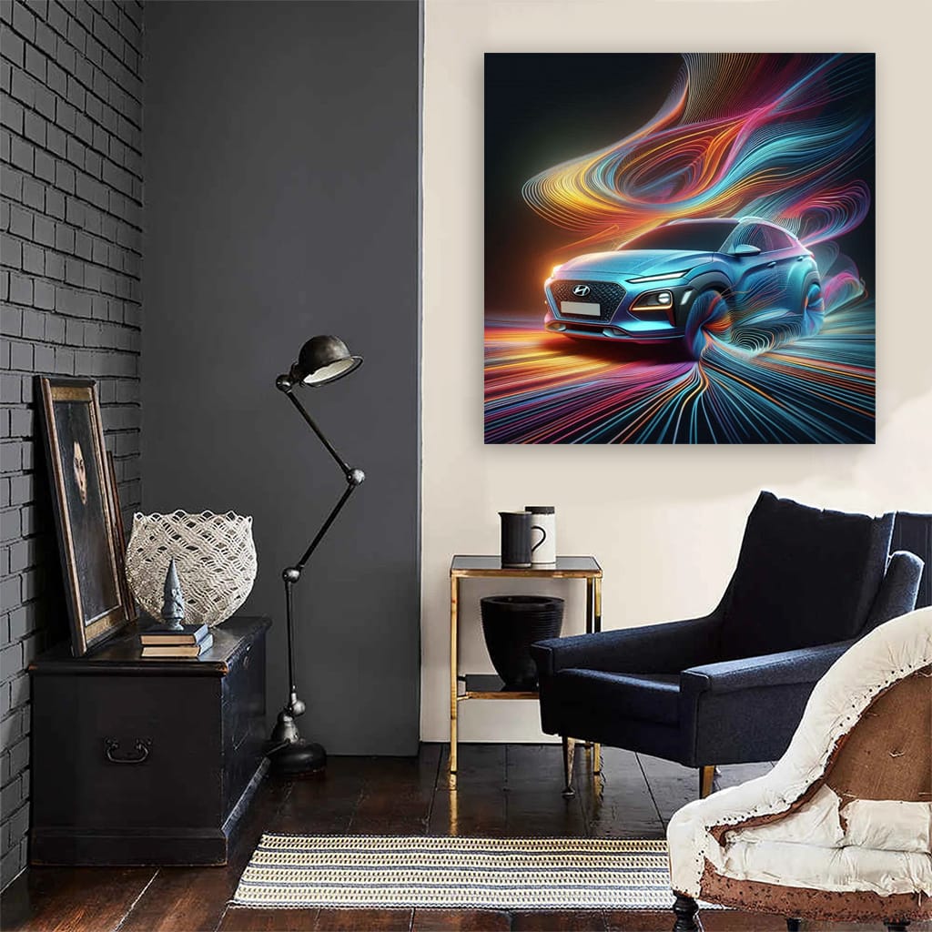 Hyundai Kona Absctra Wall Art