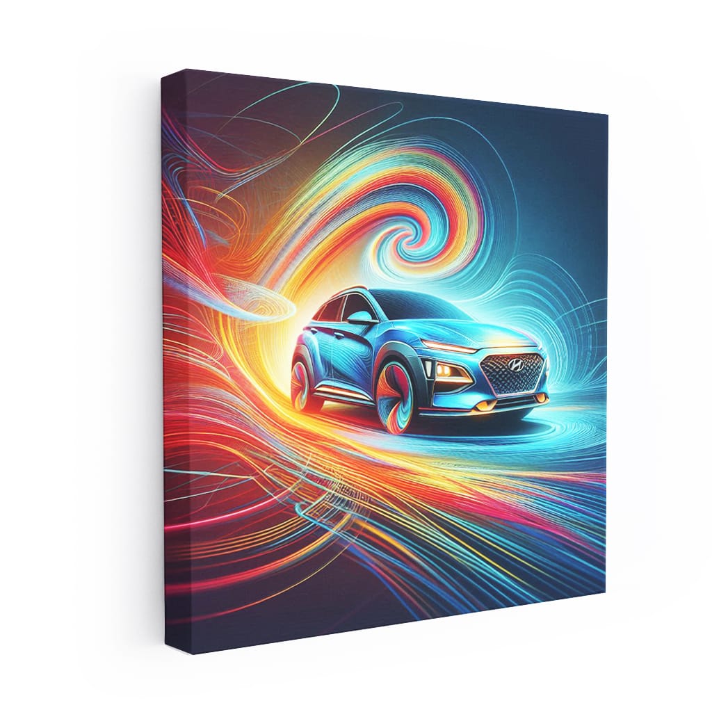 Hyundai Kona Absctract Wall Art