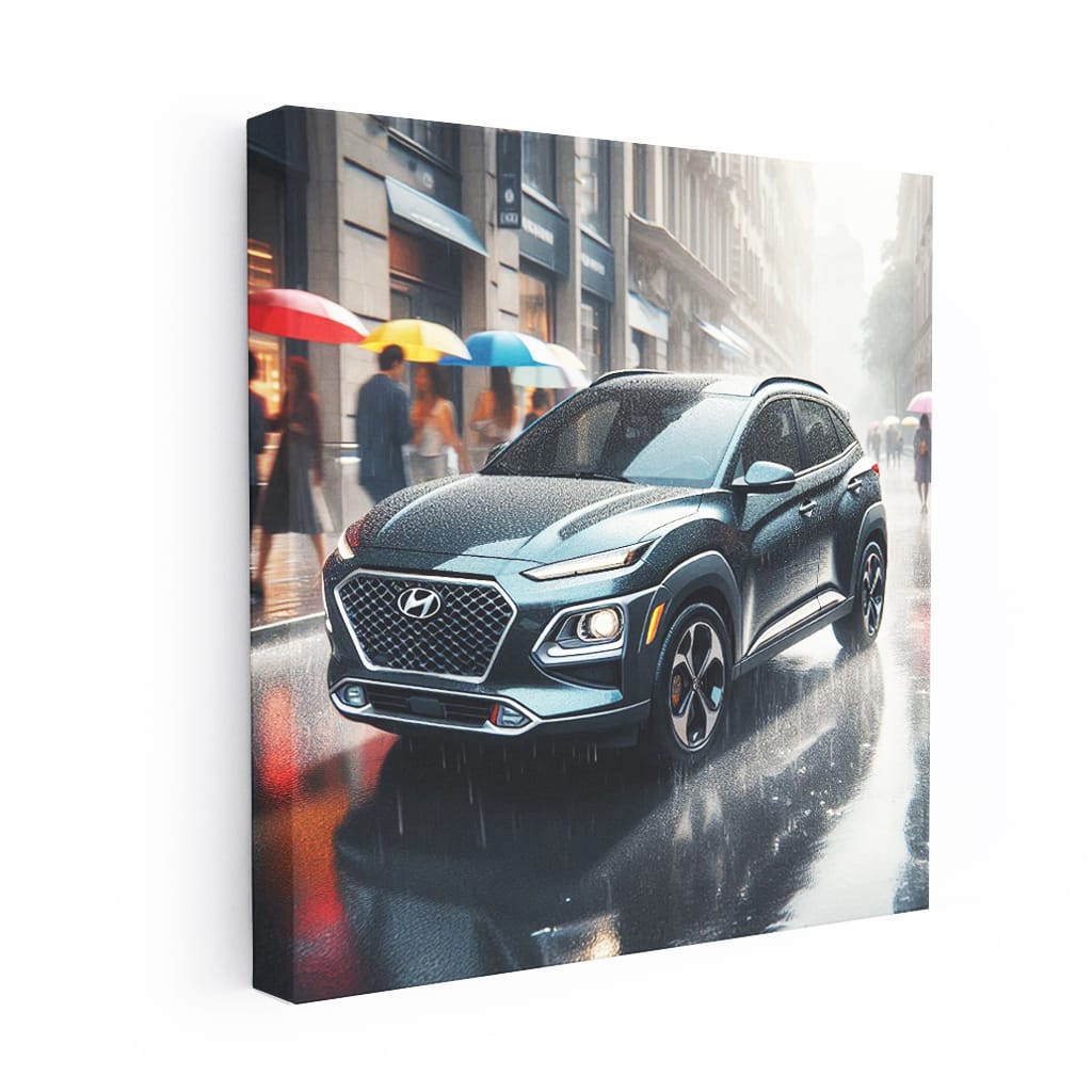 Hyundai Kona Rainy Weath Wall Art