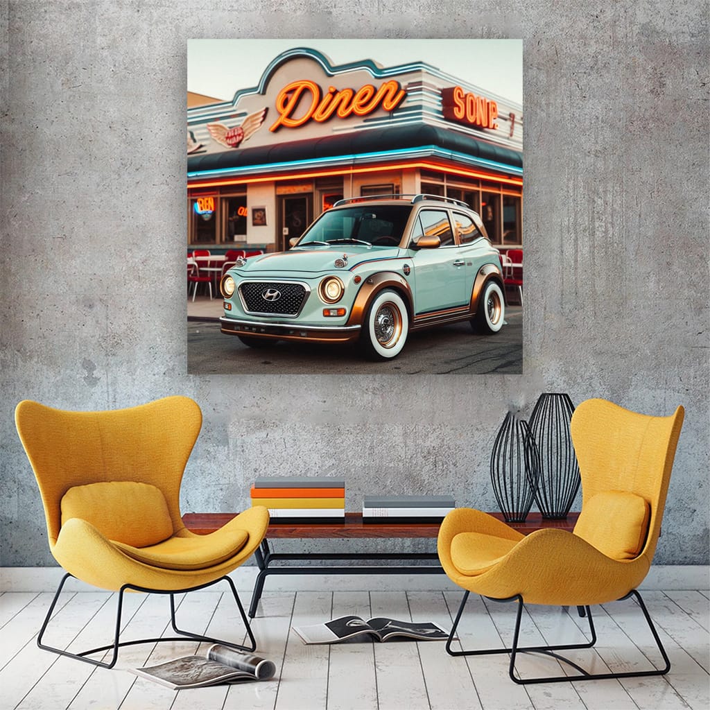 Hyundai Kona Retro Style - Timeless Design Marvel