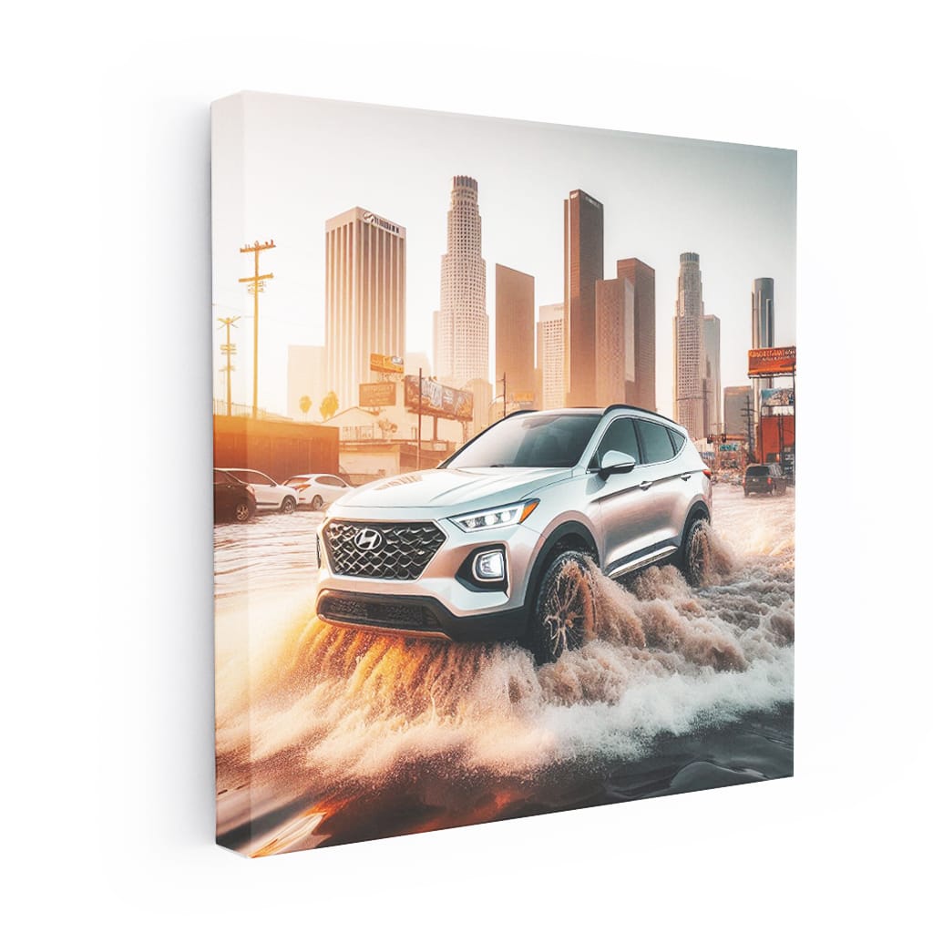 Hyundai Santa Fe Los Angel Wall Art