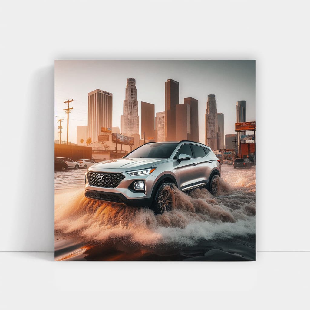 Hyundai Santa Fe Los Angel Wall Art