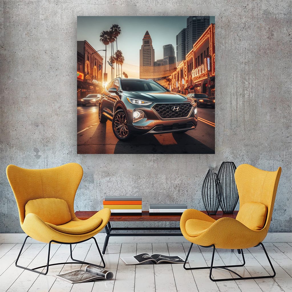 Hyundai Santa Fe Los Angeles Wall Art