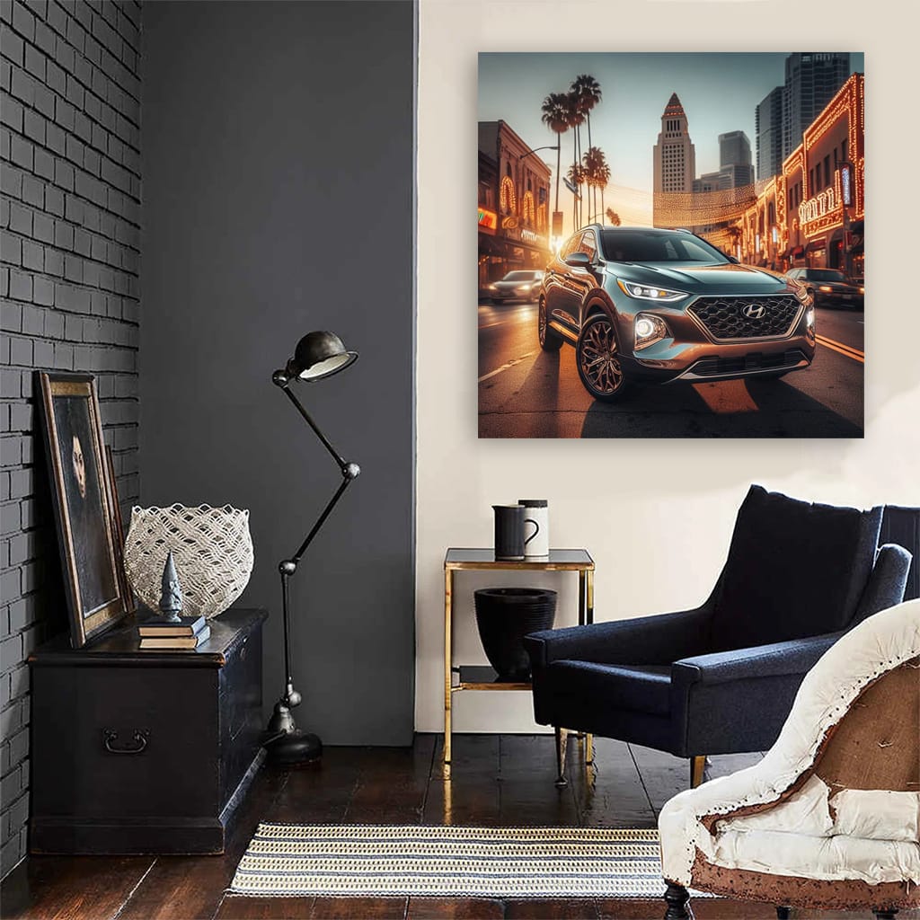 Hyundai Santa Fe Los Angeles Wall Art