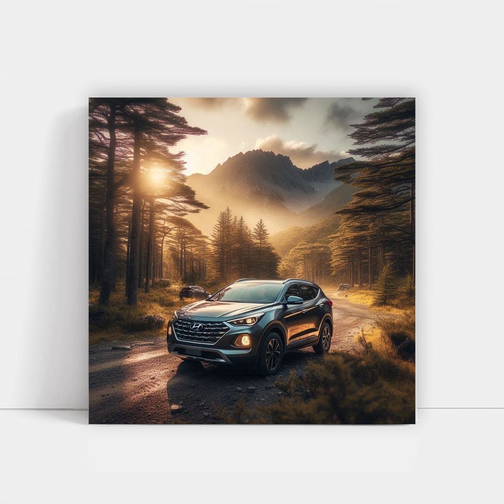 Hyundai Santa Fe in National Park - Adventure Awaits