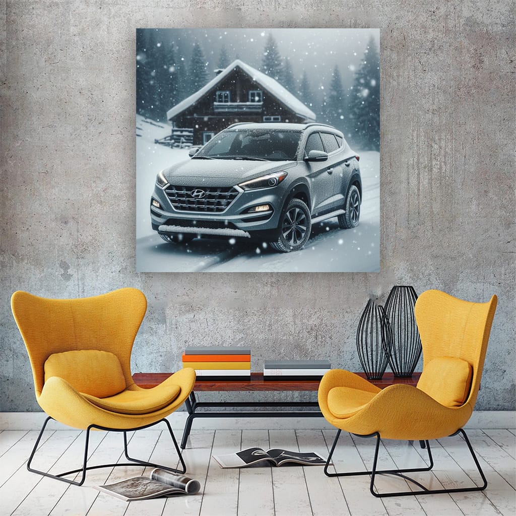 Hyundai Tucson Winter Wall Art