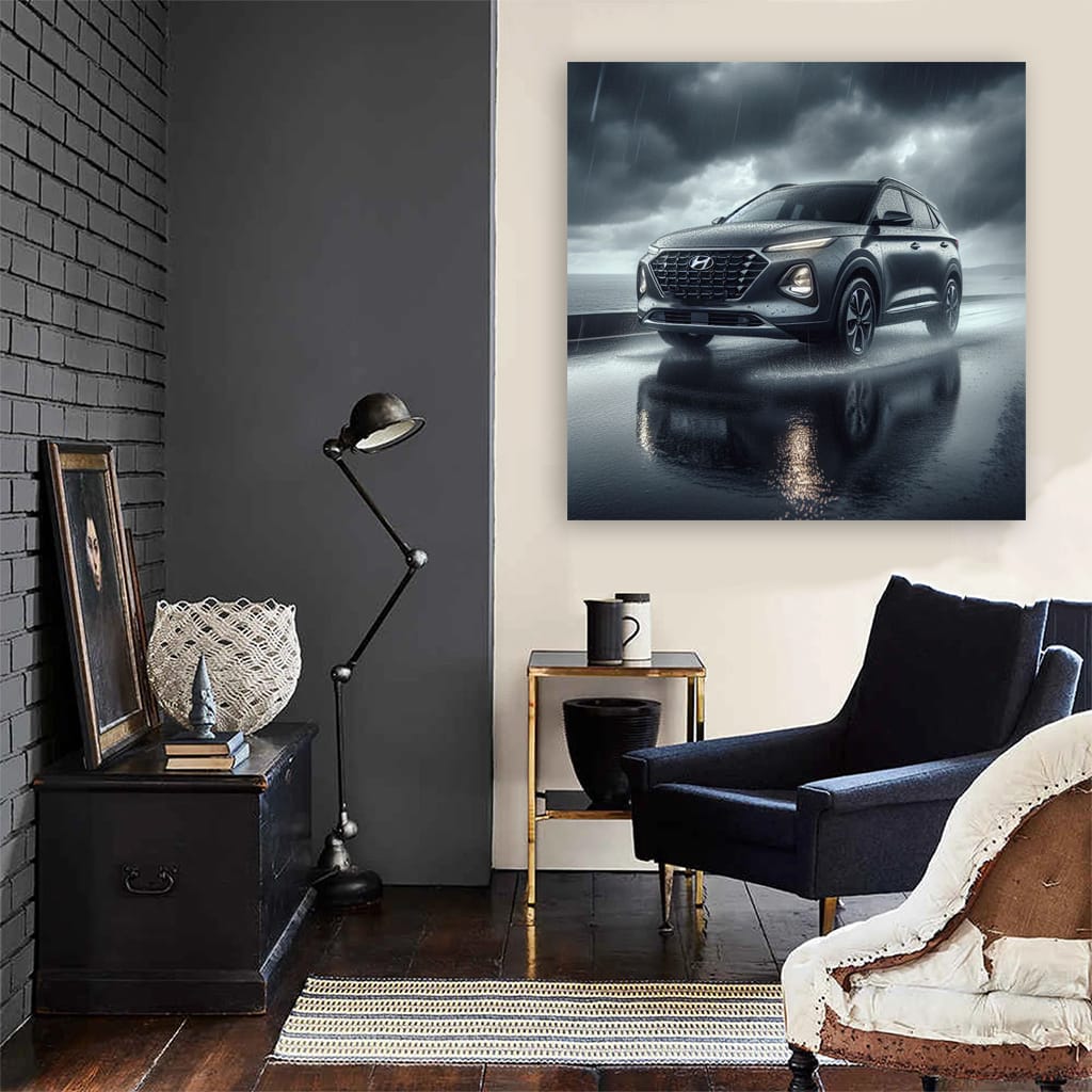 Hyundai Venue Overcast Weath Wall Art