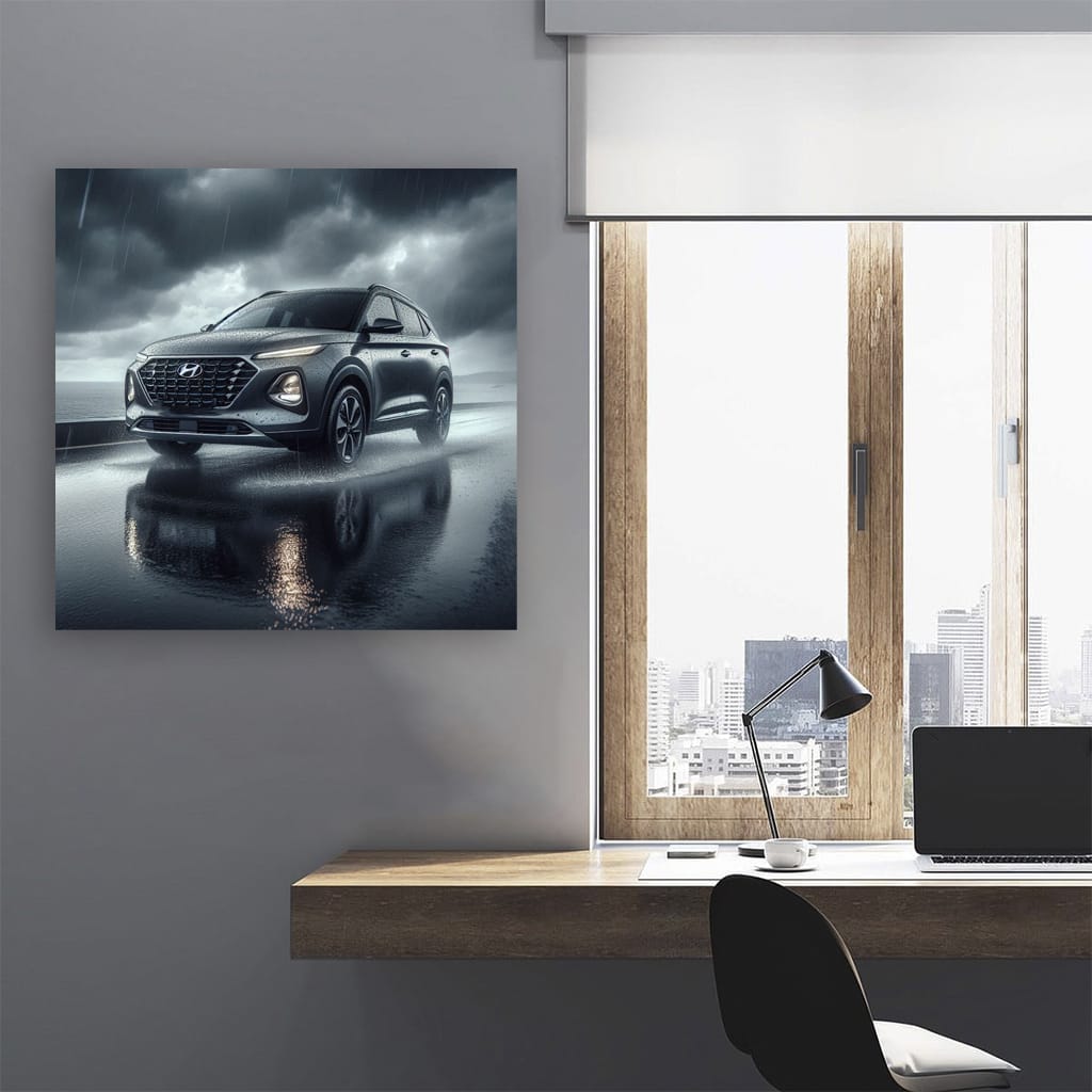 Hyundai Venue Overcast Weath Wall Art