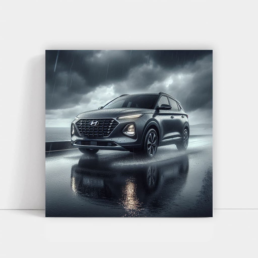 Hyundai Venue Overcast Weath Wall Art