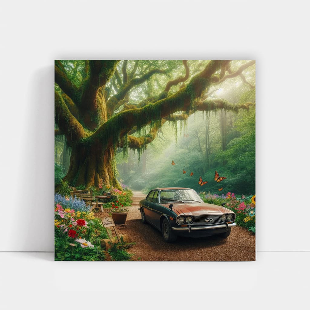Vintage Infiniti Retro - Timeless Nature-Inspired Elegance
