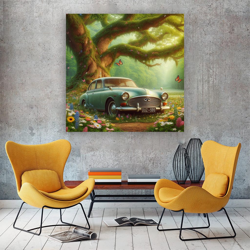 Vintage Infiniti - Timeless Retro Nature, Classic Allure