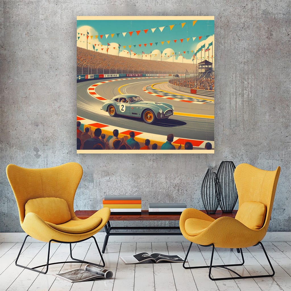 Infiniti Old Retro Race Ring Wall Art