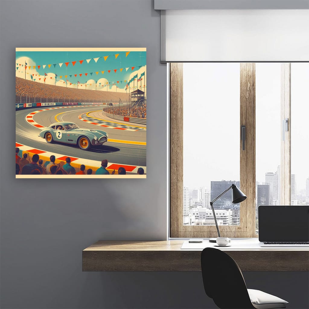 Infiniti Old Retro Race Ring Wall Art