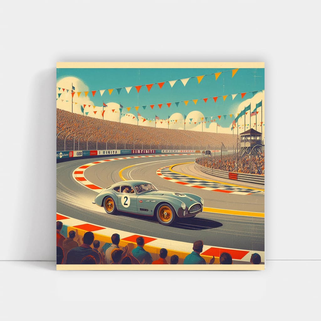 Infiniti Old Retro Race Ring Wall Art