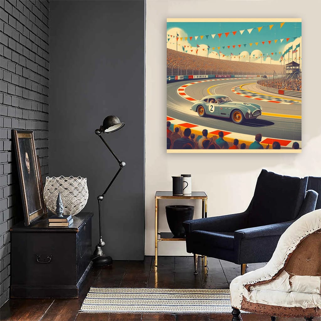 Infiniti Old Retro Race Ring Wall Art