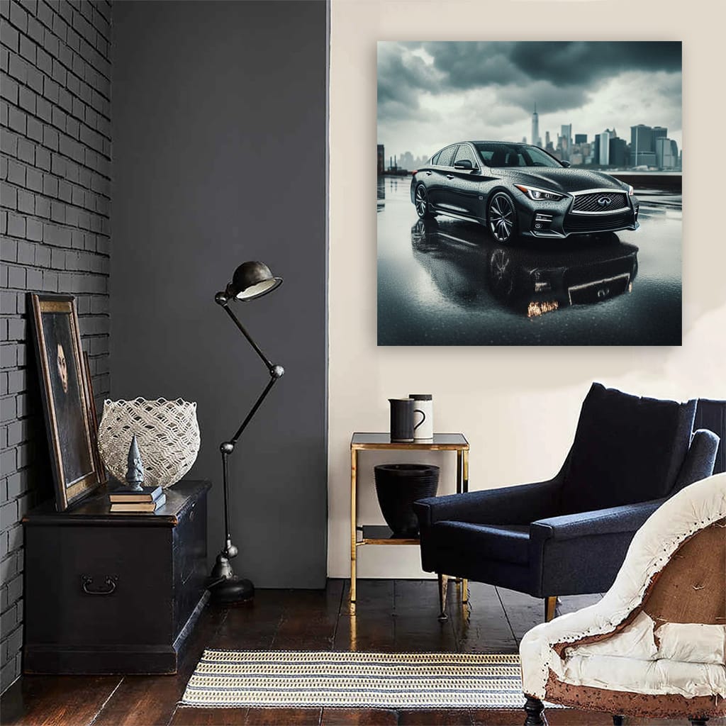 Infiniti Q50 Cloudy Weath Wall Art