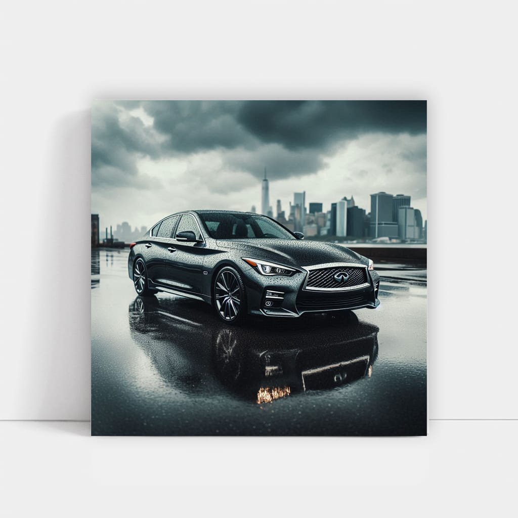 Infiniti Q50 Cloudy Weath Wall Art