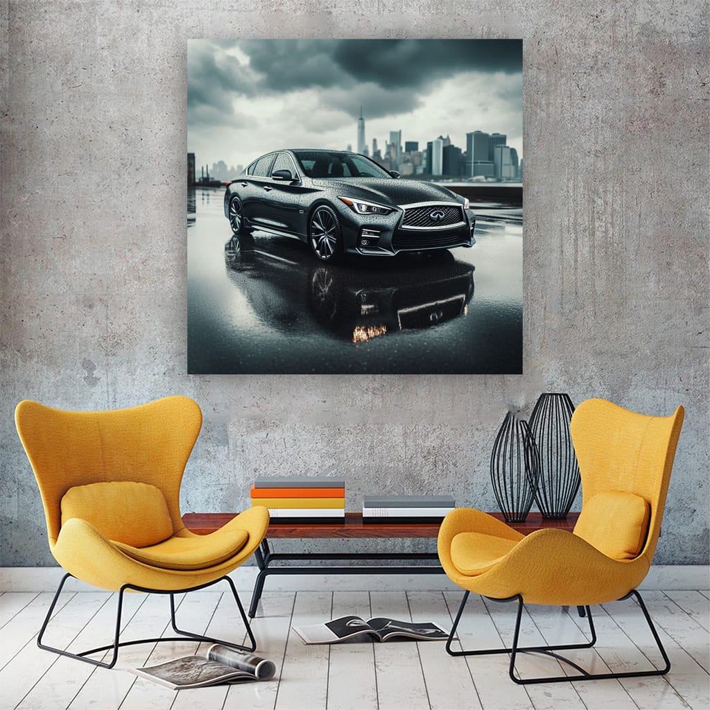 Infiniti Q50 Cloudy Weath Wall Art