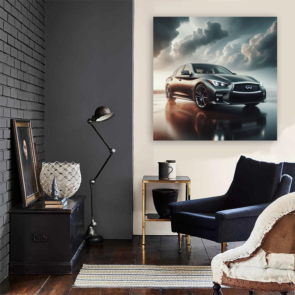 Infiniti Q50 Cloudy Weather Wall Art