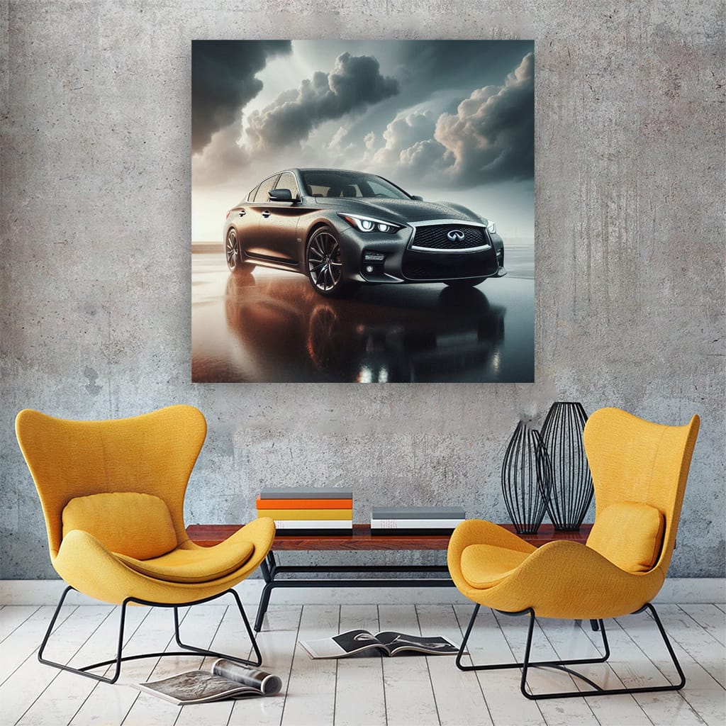 Infiniti Q50 Cloudy Weather Wall Art