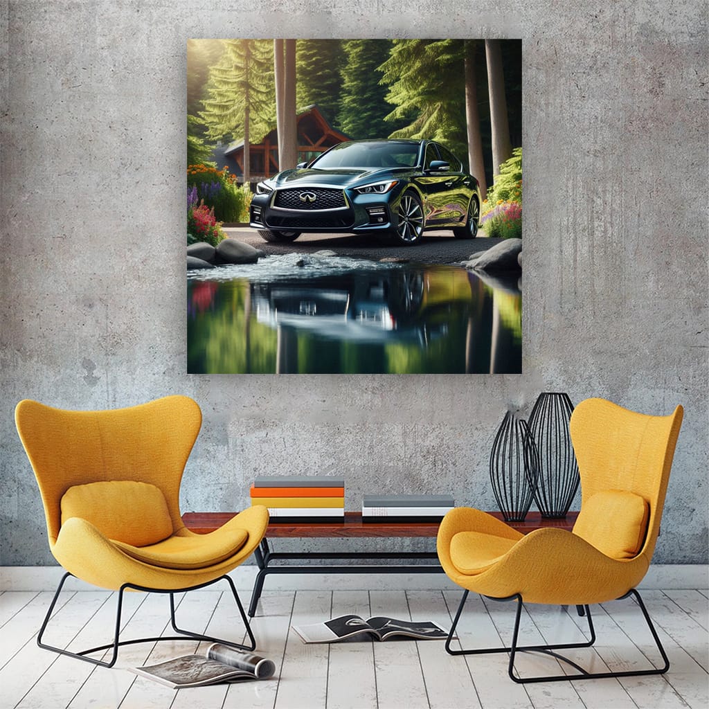 Infiniti Q50 River Wall Art