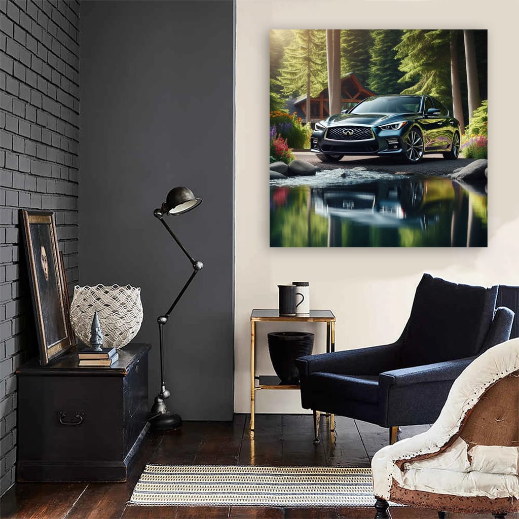 Infiniti Q50 River Wall Art