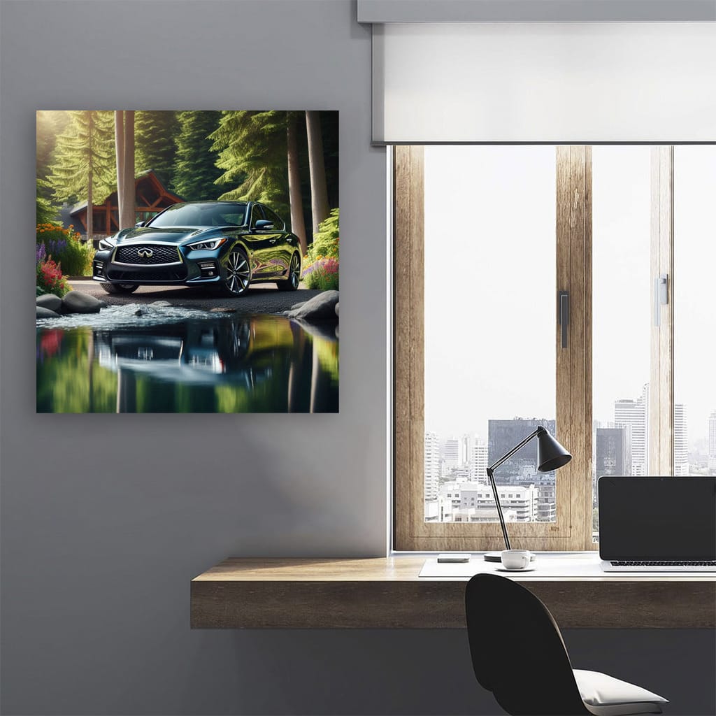 Infiniti Q50 River Wall Art