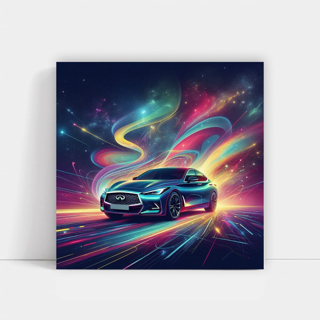 Infiniti Q60 Absctra Wall Art