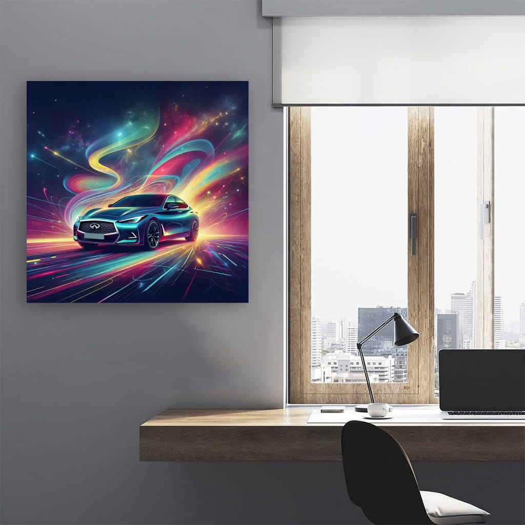 Infiniti Q60 Absctra Wall Art