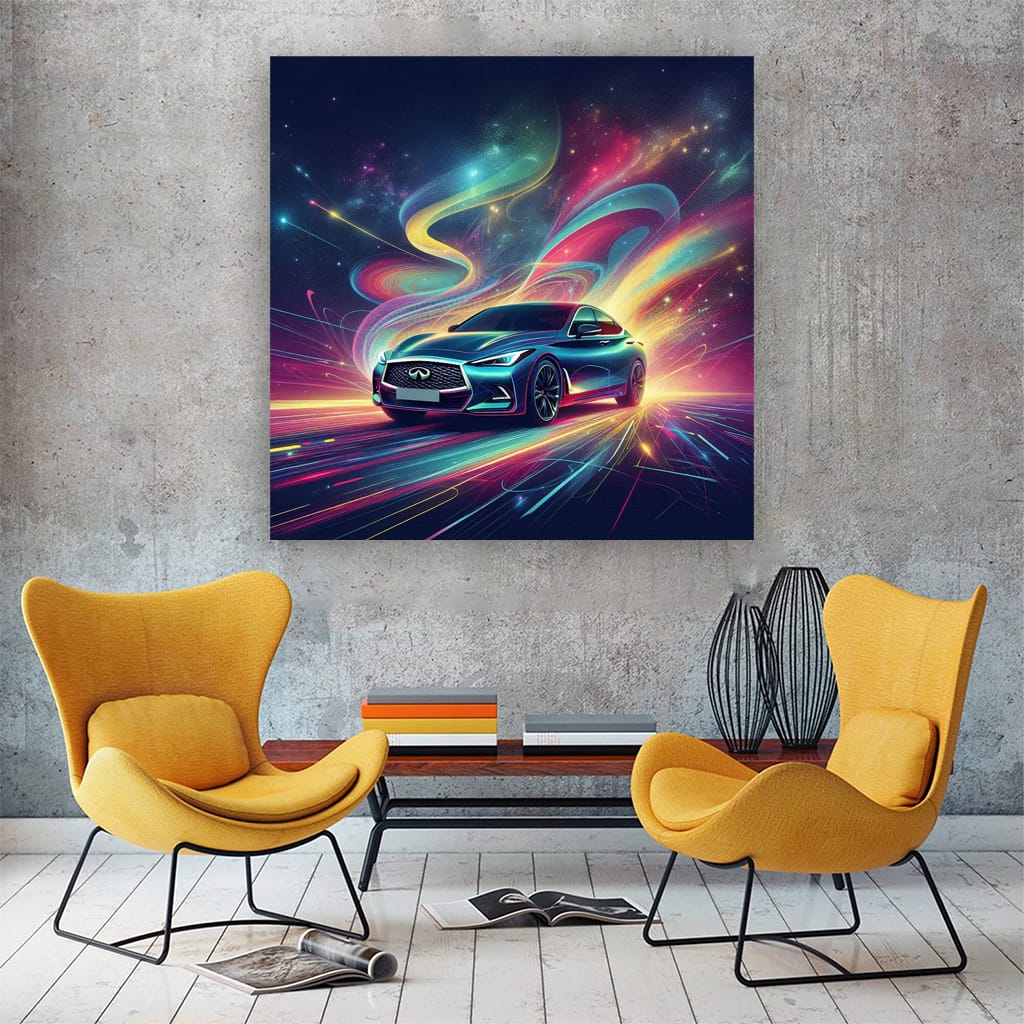 Infiniti Q60 Absctra Wall Art