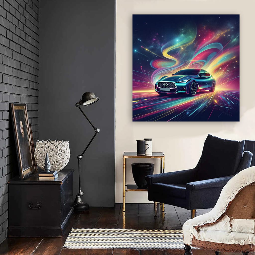 Infiniti Q60 Absctra Wall Art