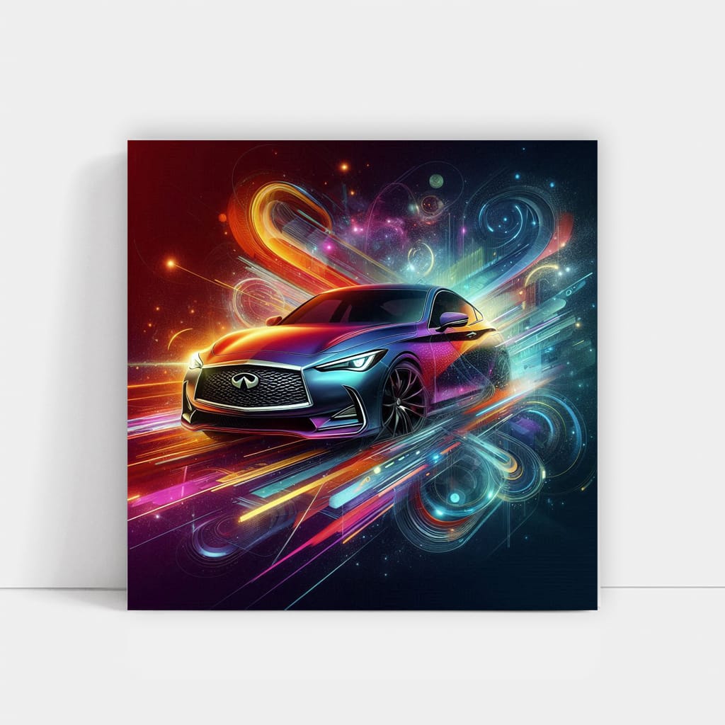 Infiniti Q60 Absctract Wall Art