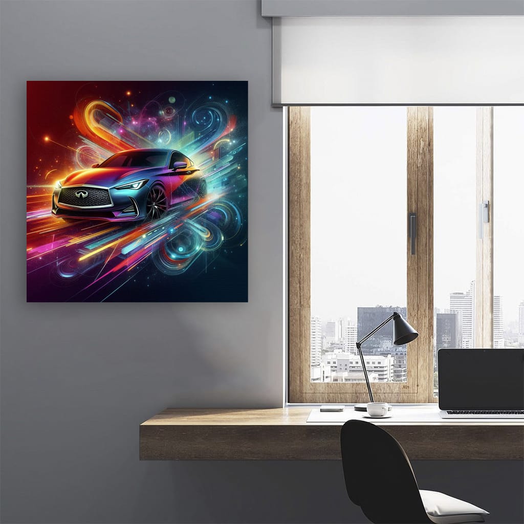 Infiniti Q60 Absctract Wall Art