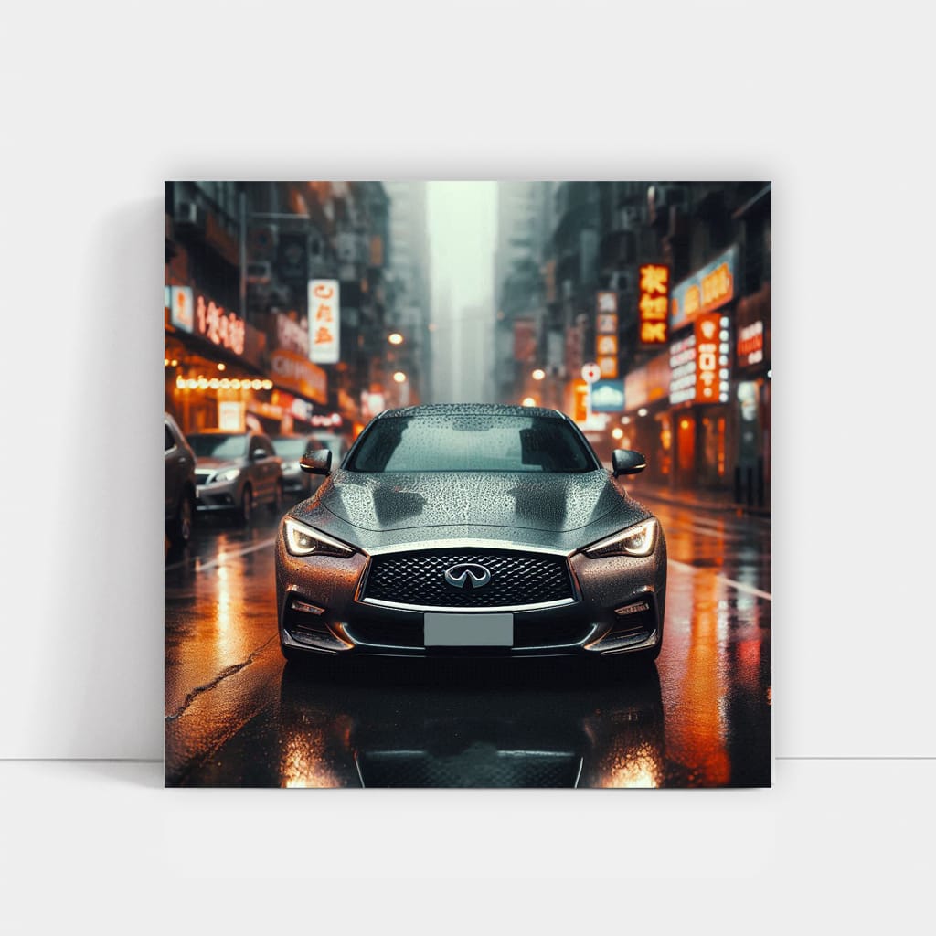 Infiniti Q60 in Rainy Weather - Elegance in Motion