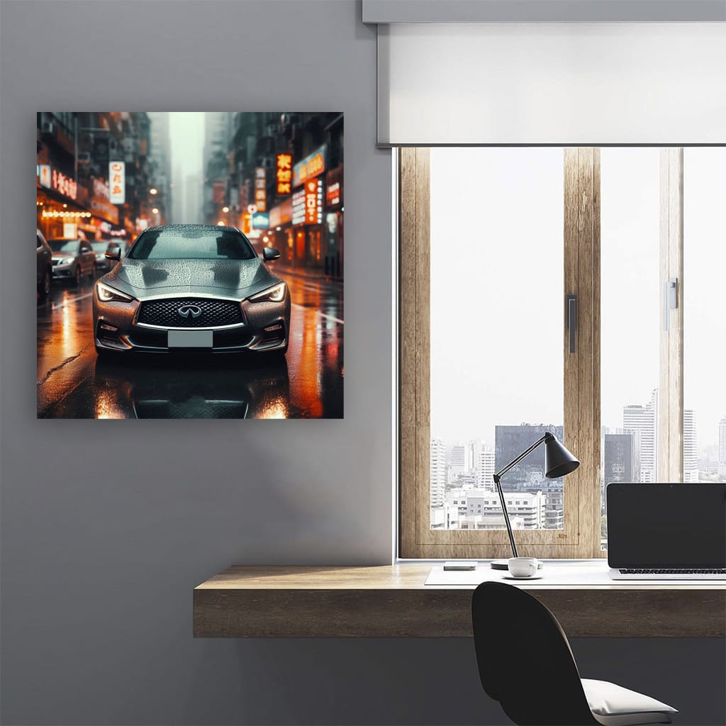 Infiniti Q60 Rainy Weath Wall Art