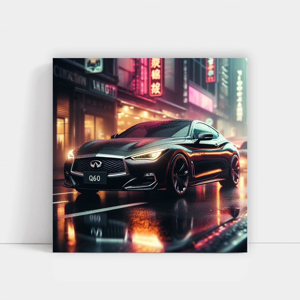 Infiniti Q60 in Rainy Weather - Graceful Performance