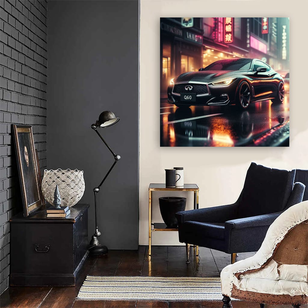 Infiniti Q60 Rainy Weather Wall Art